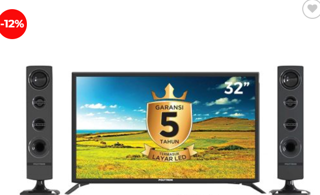 Harga Smart TV Polytron 32 Inch Plus Speaker, Beli di Tempat Ini Ternyata Lebih Murah