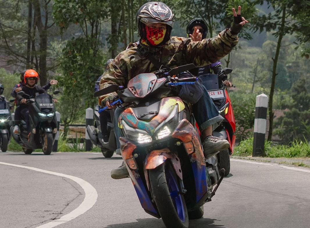 Touring Turboisme Selo dan Guci, Yamaha NMAX Turbo Mampu Taklukan Tanjakan Curam