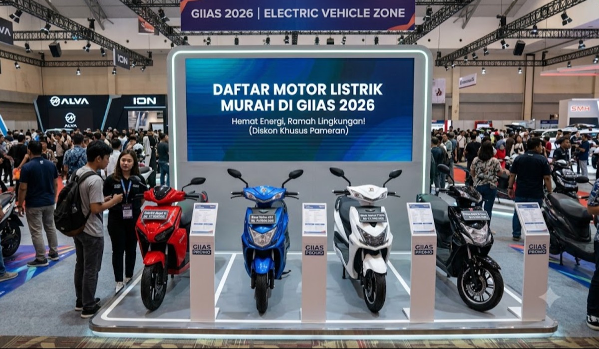 Daftar Motor Listrik Murah di GIIAS 2026, Harga Mulai Rp11 Jutaan dengan Banyak Promo Menarik