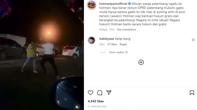 Viral Anggota DPRD Palembang Pukuli Wanita Bertbi-tubi di SPBU, Susi Pudjiastuti: Gila, Wakil Rakyat Lagi 