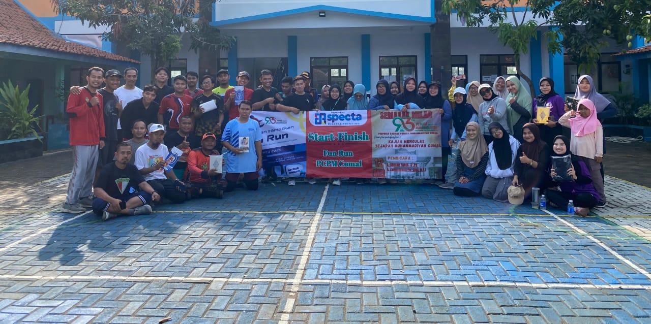 Ajak Hidup Sehat dan Jalin Silaturahmi, Pemuda Muhammadiyah Comal Pemalang Gelar Fun Run