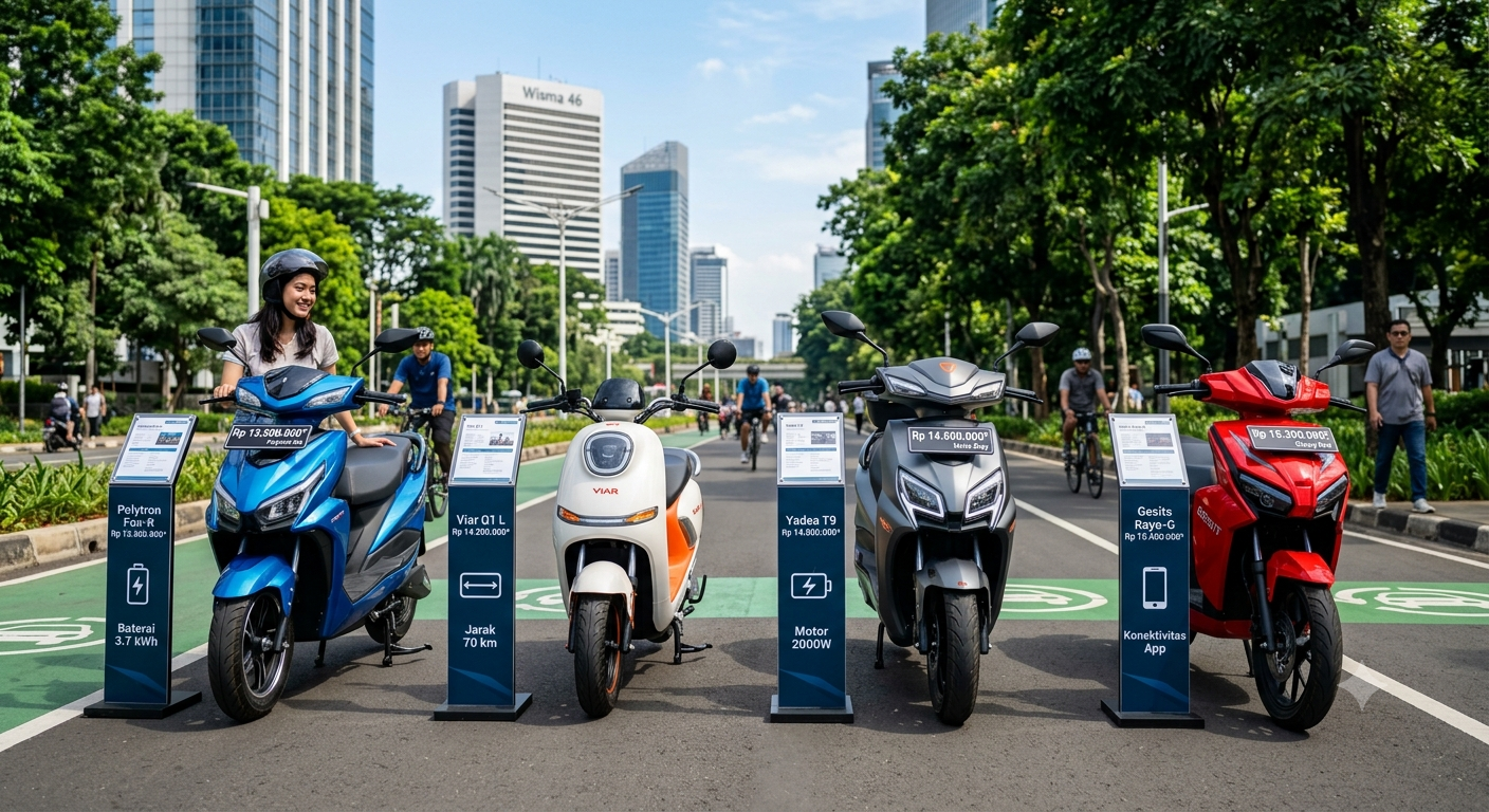 Daftar Motor Listrik Murah 2026 Paling Mengguncang Pasar Otomotif Indonesia