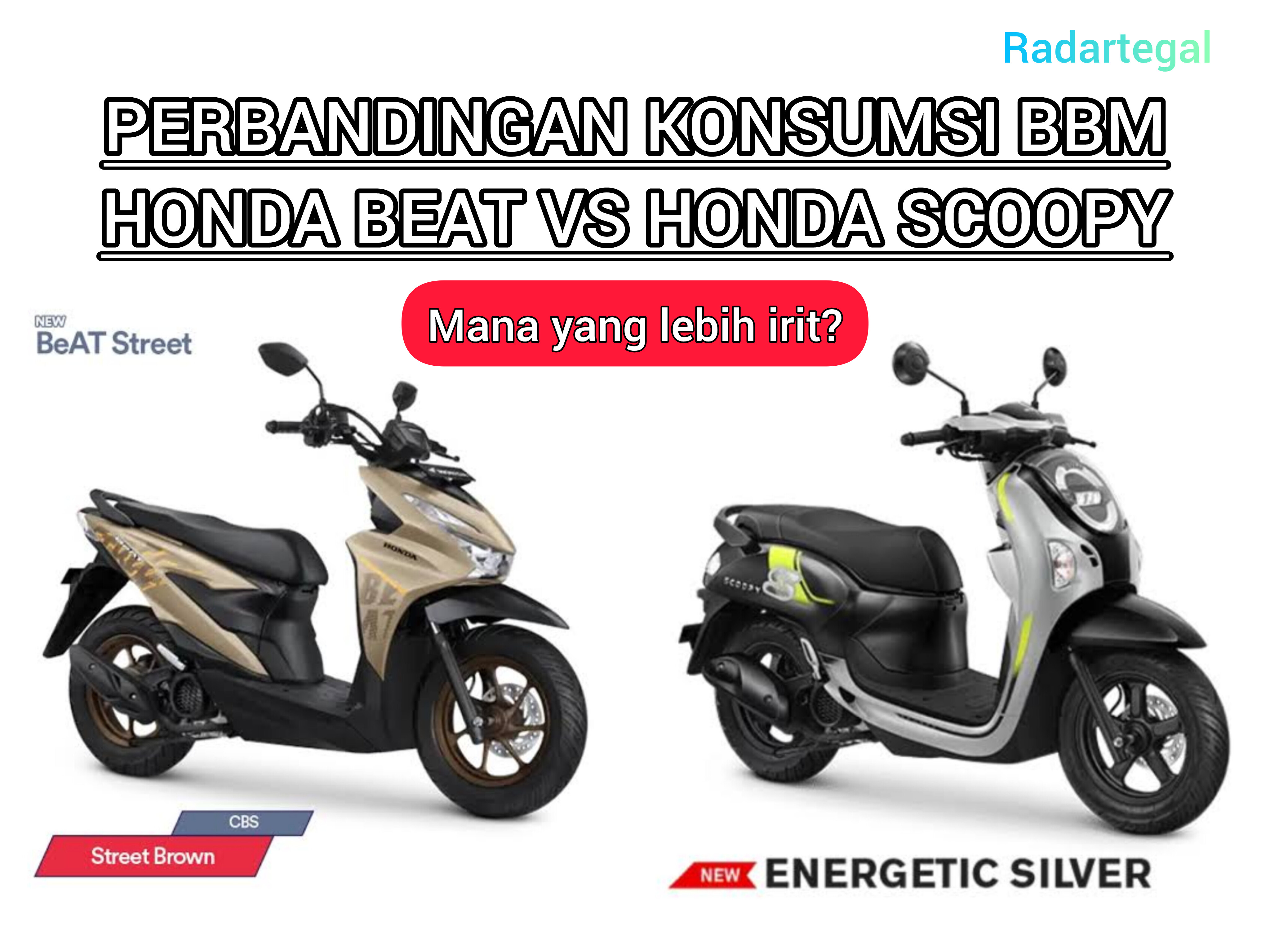 Honda BeAT atau Scoopy? Cek Perbandingan Irit BBM dari Kedua Motor Matic Ini!