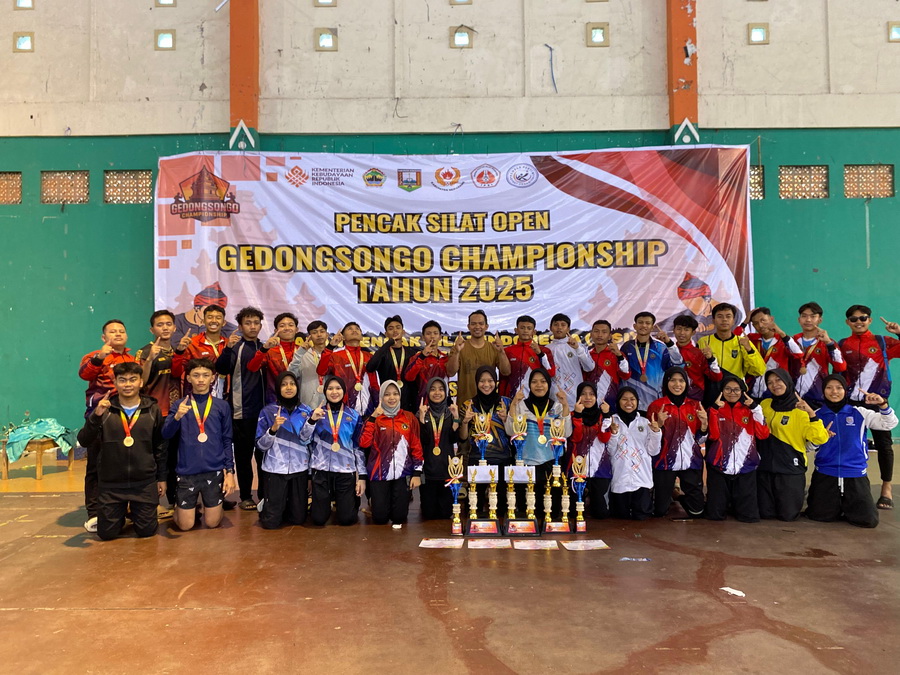 Kontingen Pencak Silat Tegal Juara Umum Gedongsongo Championship 2025
