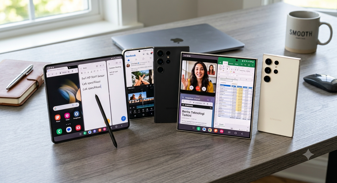 Pilihan HP Samsung Galaxy RAM Besar Terbaik untuk Multitasking