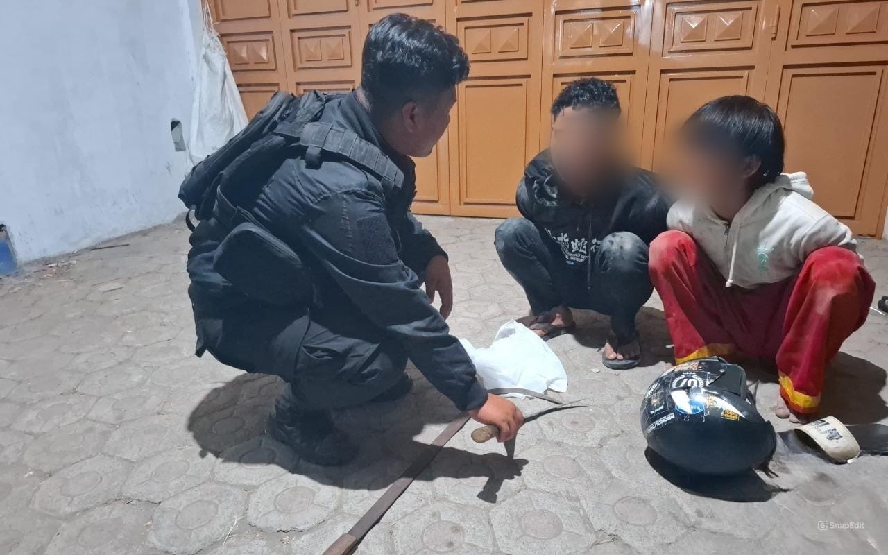 Bawa Celurit Hendak Tawuran Jelang Subuh, 2 Remaja di Tegal Diamankan Polisi