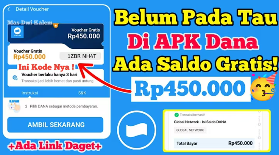 Bongkar! Ini 5 Cara Dapat Saldo Dana Gratis Hingga Rp450 Ribu Setiap Hari