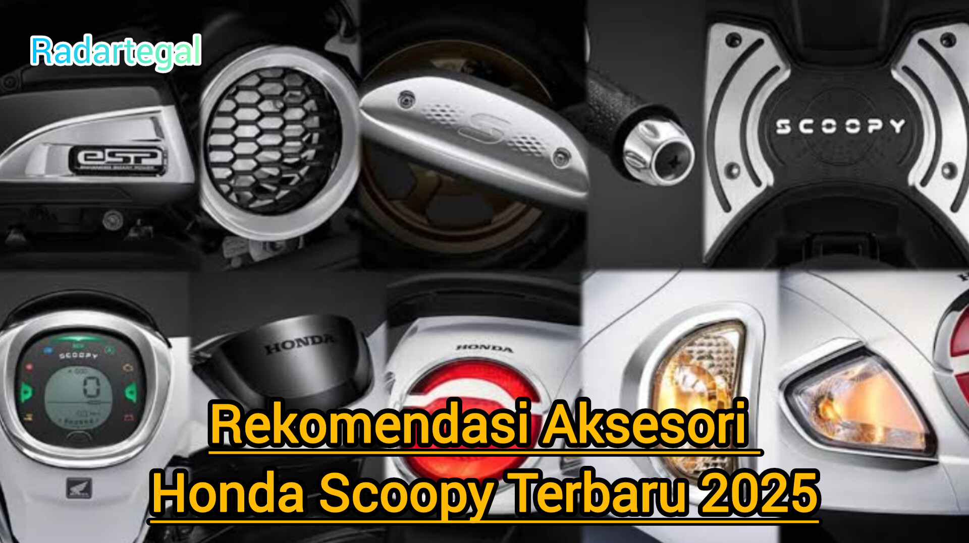Tampil Lebih Keren Tanpa Bongkar Motor, Ini Aksesori Resmi Honda Scoopy Terbaru 2025
