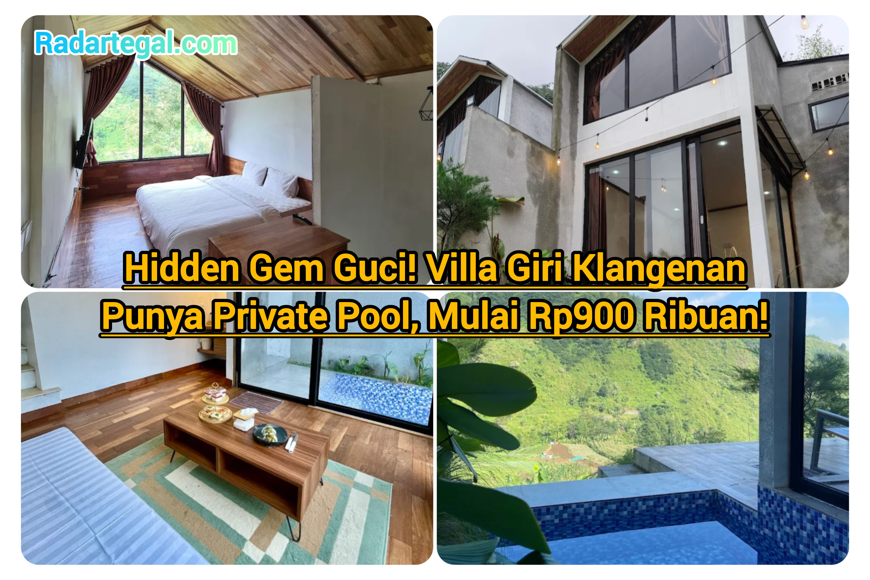 Hidden Gem Guci! Villa Giri Klangenan Punya Private Pool & View Pegunungan, Mulai Rp900 Ribuan!