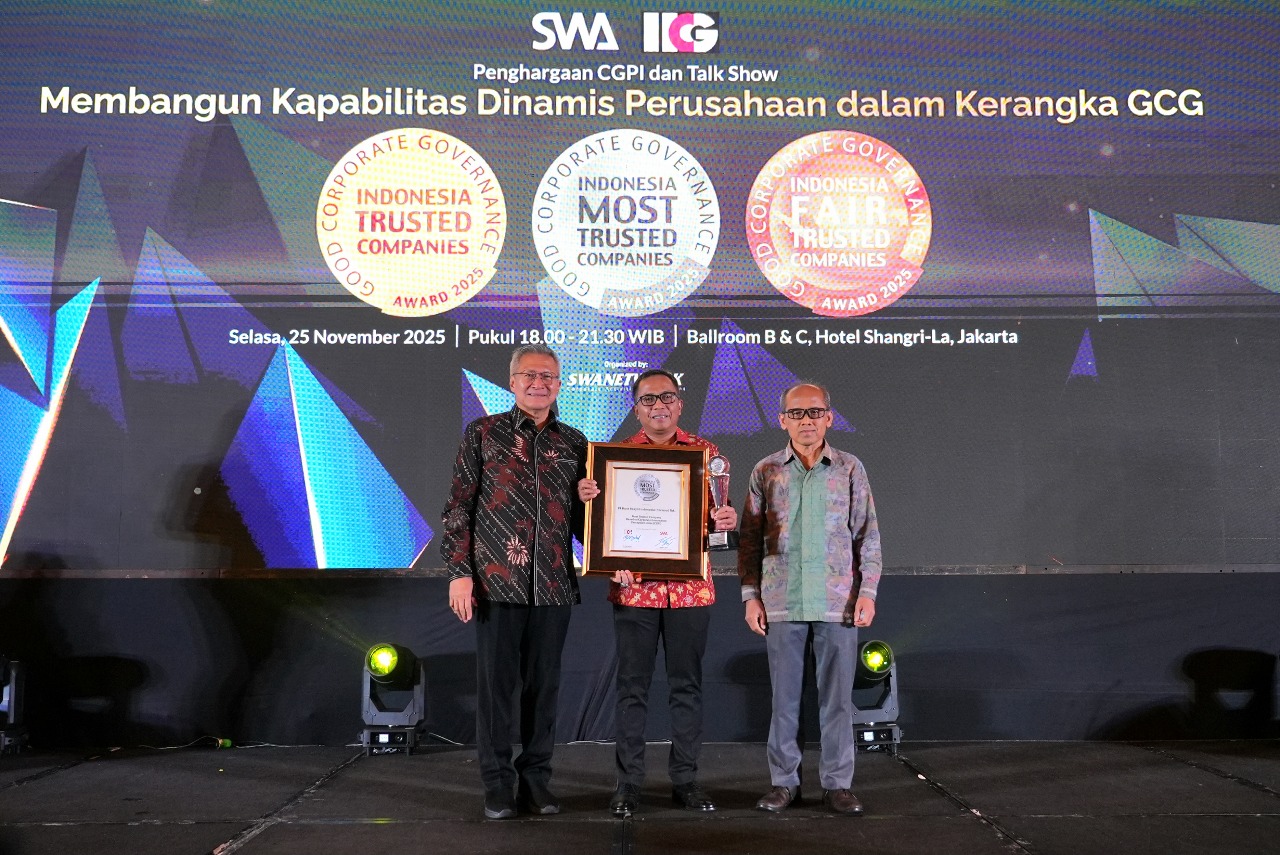 BRI Dinobatkan Sebagai Perusahaan dengan Tata Kelola Terbaik di Penghargaan Indonesia Trusted Companies 2025