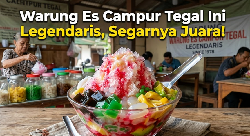 Warung Es Campur Tegal Ini Legendaris, Segarnya Juara!