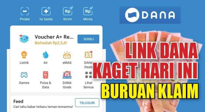 Pakai Link Saldo DANA Kaget, Duit 215 Ribu Auto Masuk Rekening dengan Cara seperti Ini