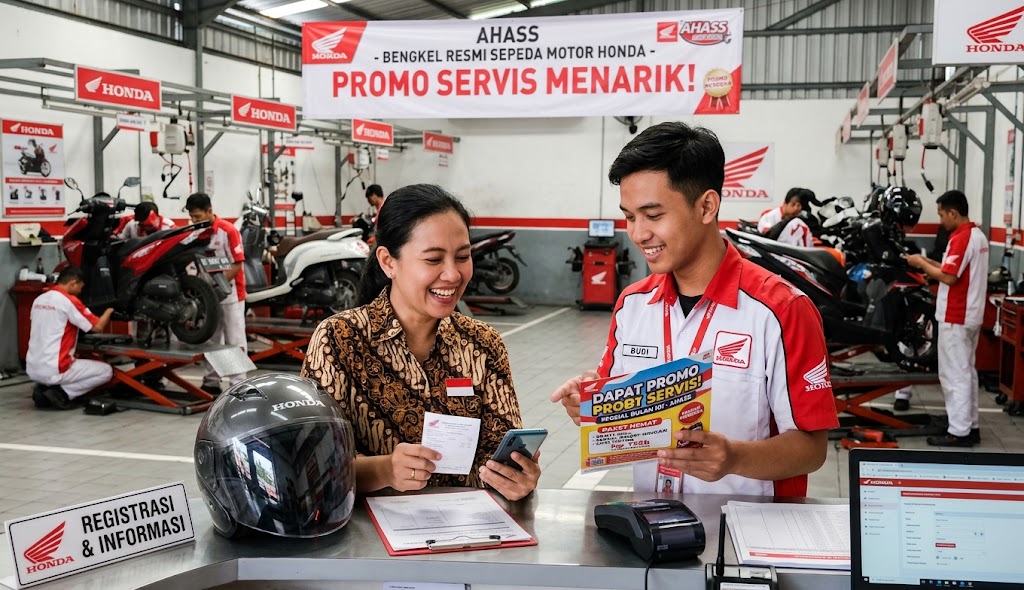 7 Tips Dapat Promo Servis di AHASS Honda, Biaya Perawatan Motor Lebih Hemat