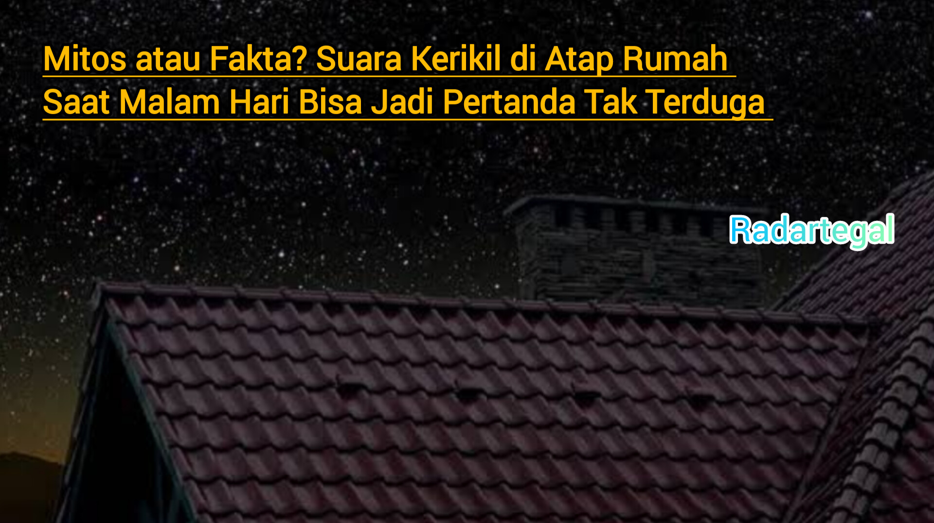Mitos atau Fakta? Suara Kerikil di Atap Rumah Saat Malam Hari Bisa Jadi Pertanda Tak Terduga 
