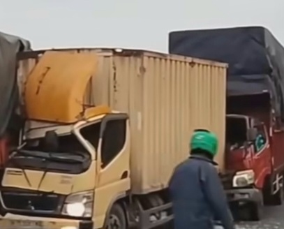 Tiga Truk Terlibat Kecelakaan di Pantura Pemalang