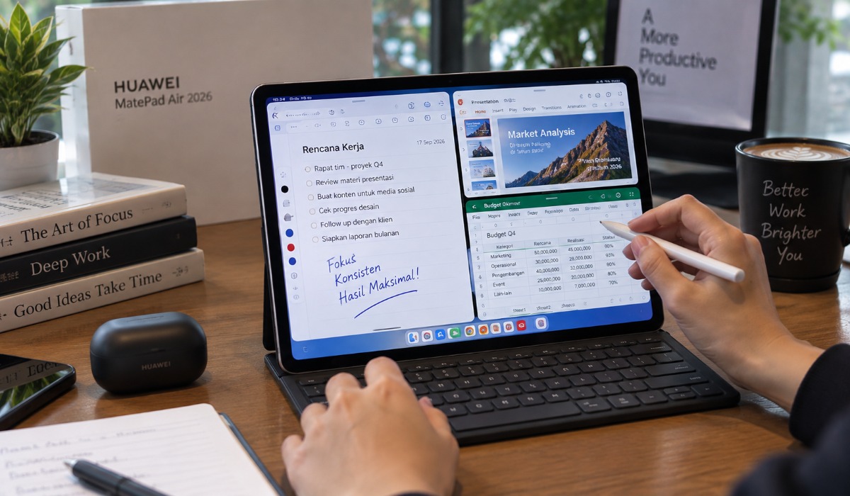 Huawei MatePad Air 2026 Punya Layar 3:2, Apa Keuntungannya untuk Kerja?