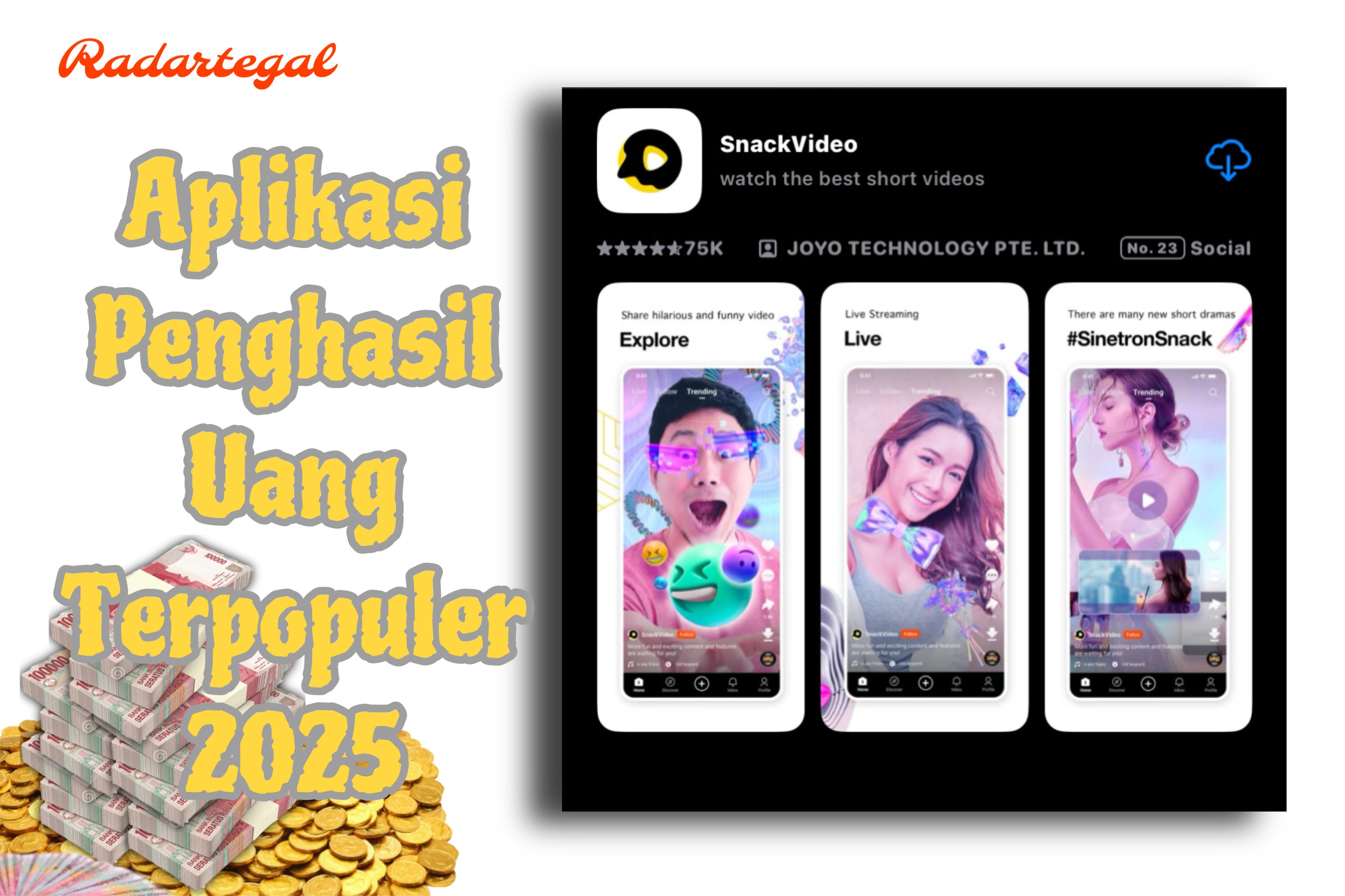 Rekomendasi Aplikasi Penghasil Uang Terpopuler 2025, Bisa Hasilkan Saldo DANA Gratis Rp100 Ribu Setiap Hari!