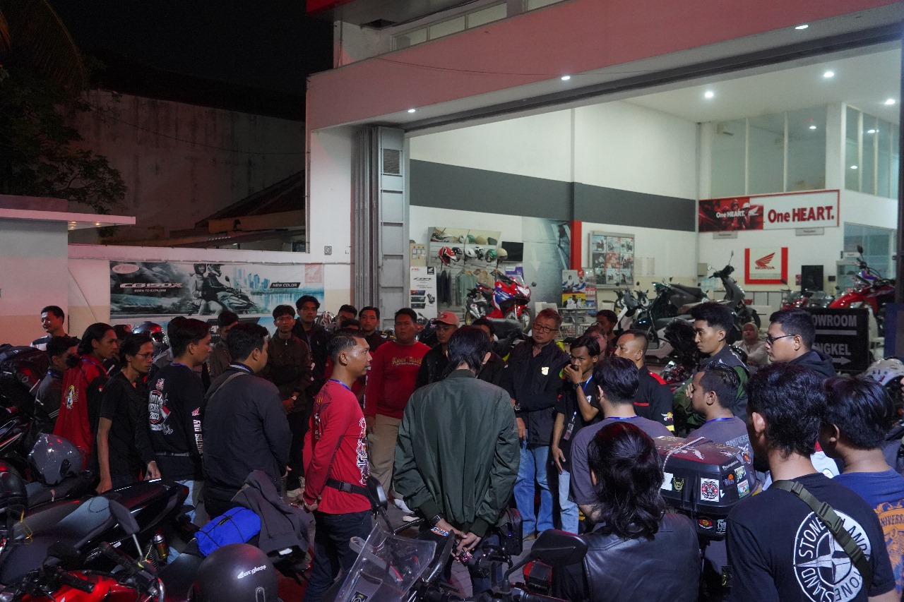 82 Bikers Honda Community Jateng di Pemalang Ikuti Sosialisasi Honda Bikers Day 2024