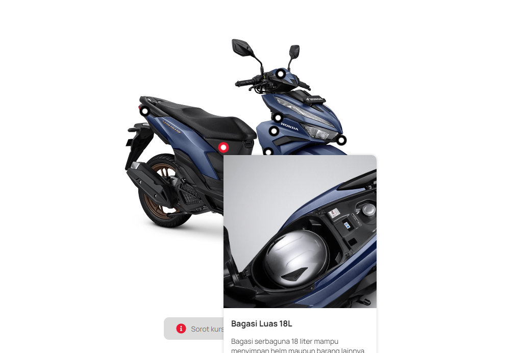 Kapasitas Bagasi Honda Vario 125 Terbaru, Siap Tampung Barang Banyak