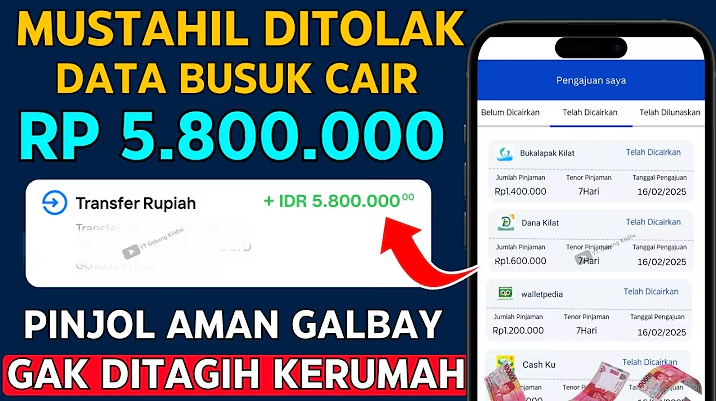 Hanya Ini Pinjol Cepat Cair 2025 tanpa SLIK OJK, Bisa Cair Rp5.800.000
