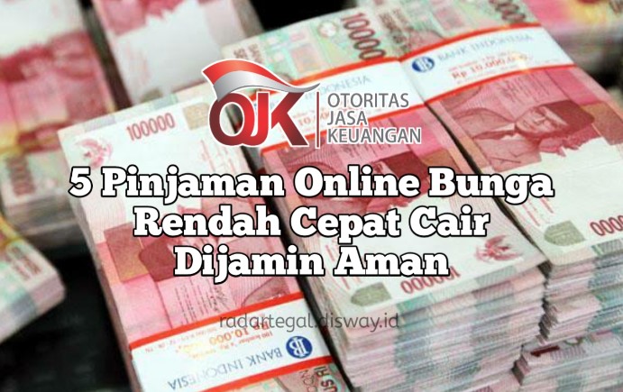 5 Pinjaman Online Bunga Rendah Resmi OJK Pasti Cair