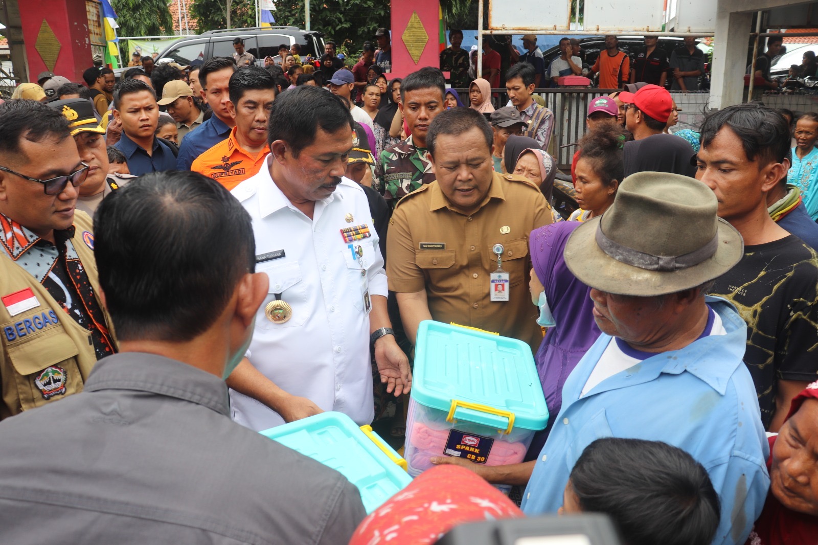 Pj Gubernur Jateng Cek Kondisi Banjir di Brebes