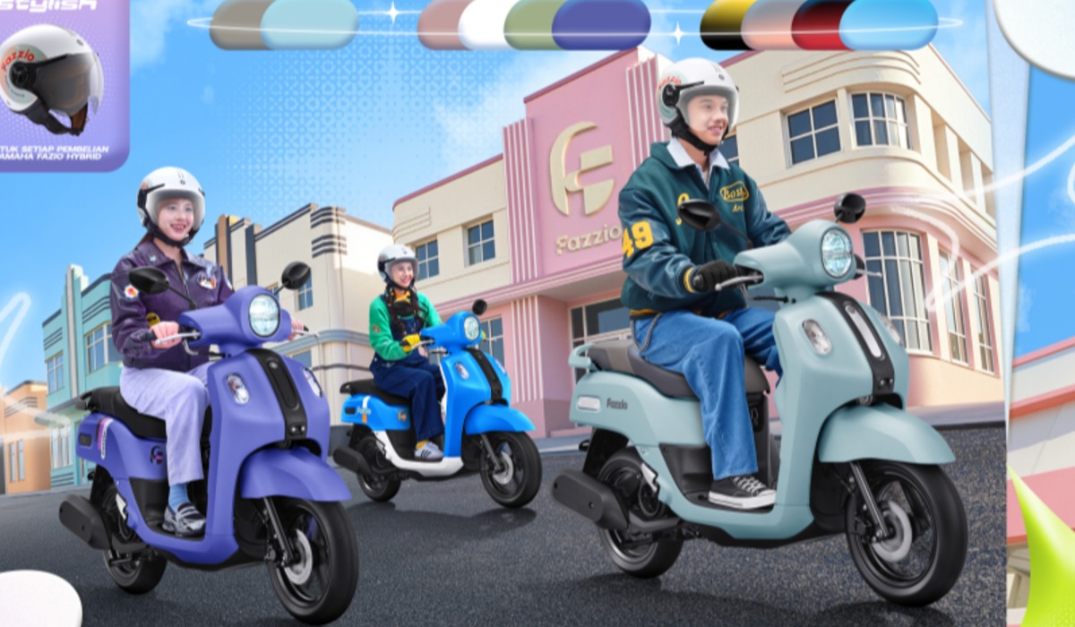 Paling Bikin Kepikat! Ini Pesona Warna Baru Yamaha Fazzio Special Edition Sunset Blue