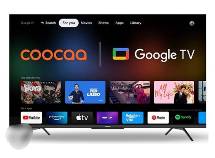 COOCAA LED TV 43 Inch, Smart Google Digital 4K UHD Terbaik 2024 dengan Spek Gambar Seperti Aslinya