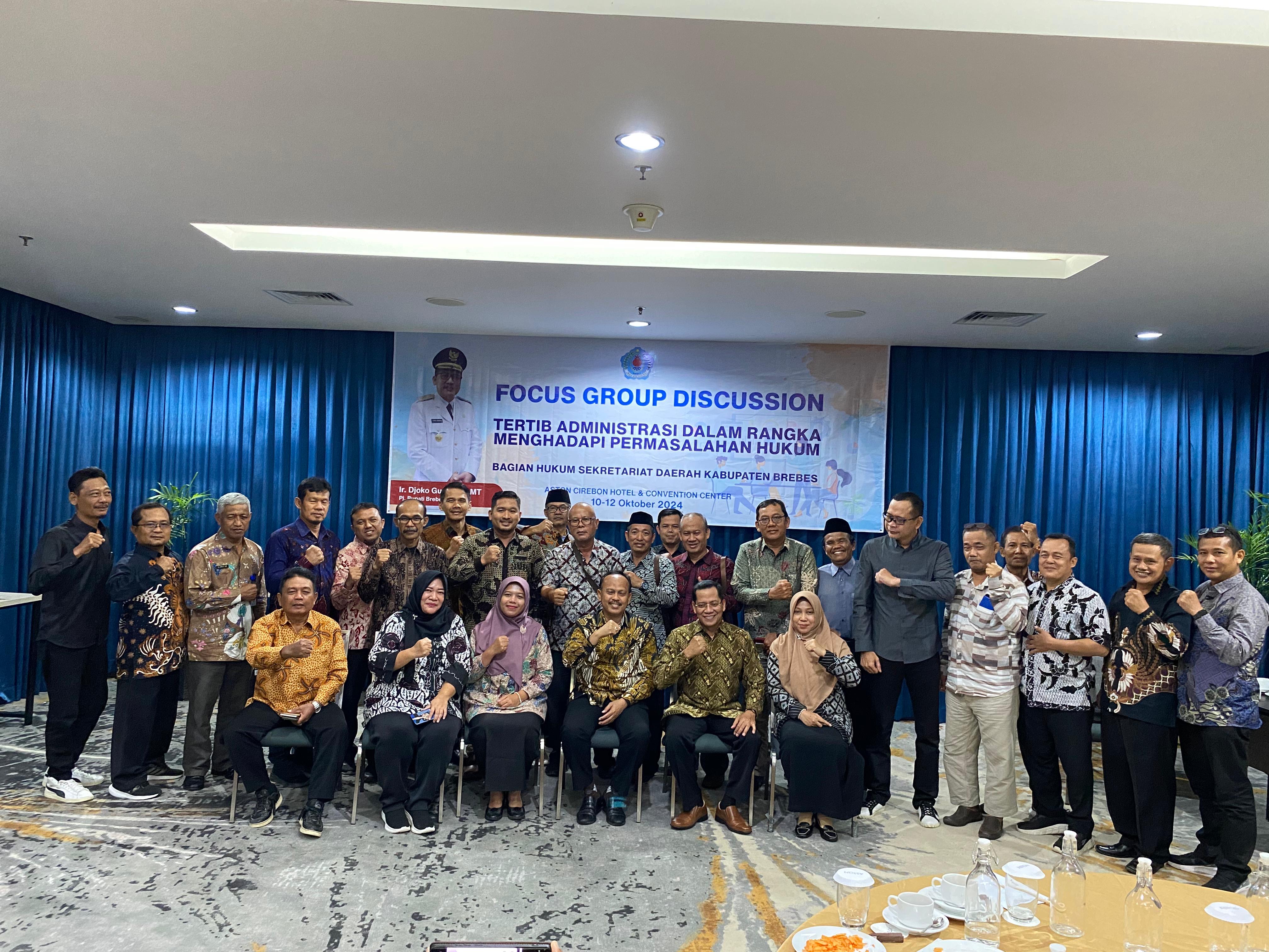 Tingkatkan Pengetahuan, Bagian Hukum Brebes FGD Tertib Administrasi