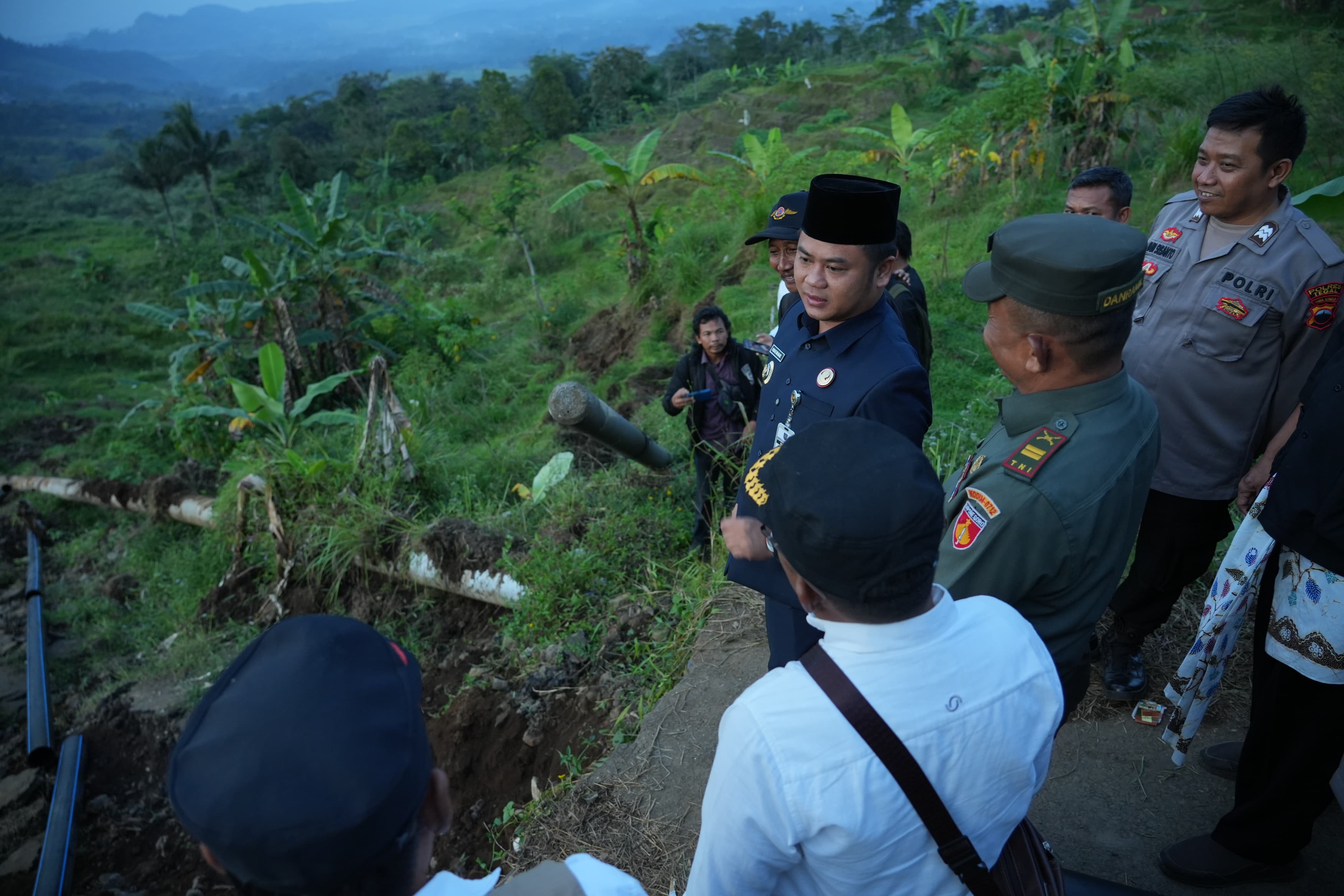 Longsor di Desa Sumbaga, Warga Kota Tegal Kesulitan Air Bersih