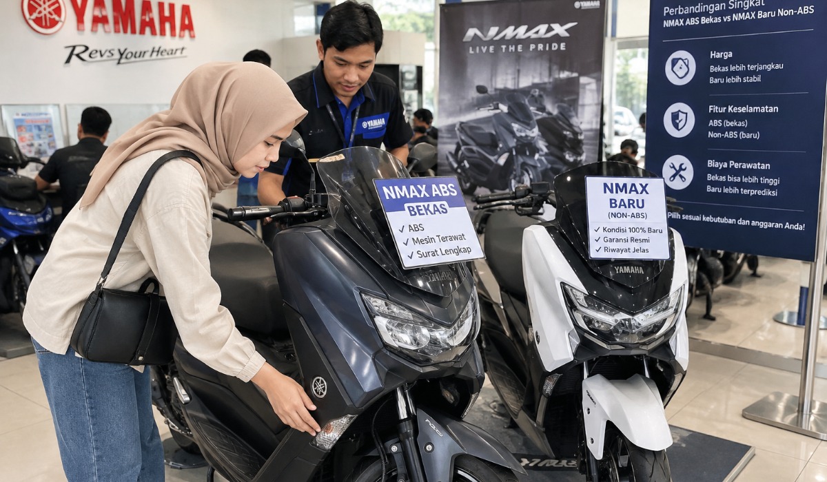 Yamaha NMAX ABS Bekas atau Baru Non-ABS, Cek Selisih Harga Sebelum Membeli