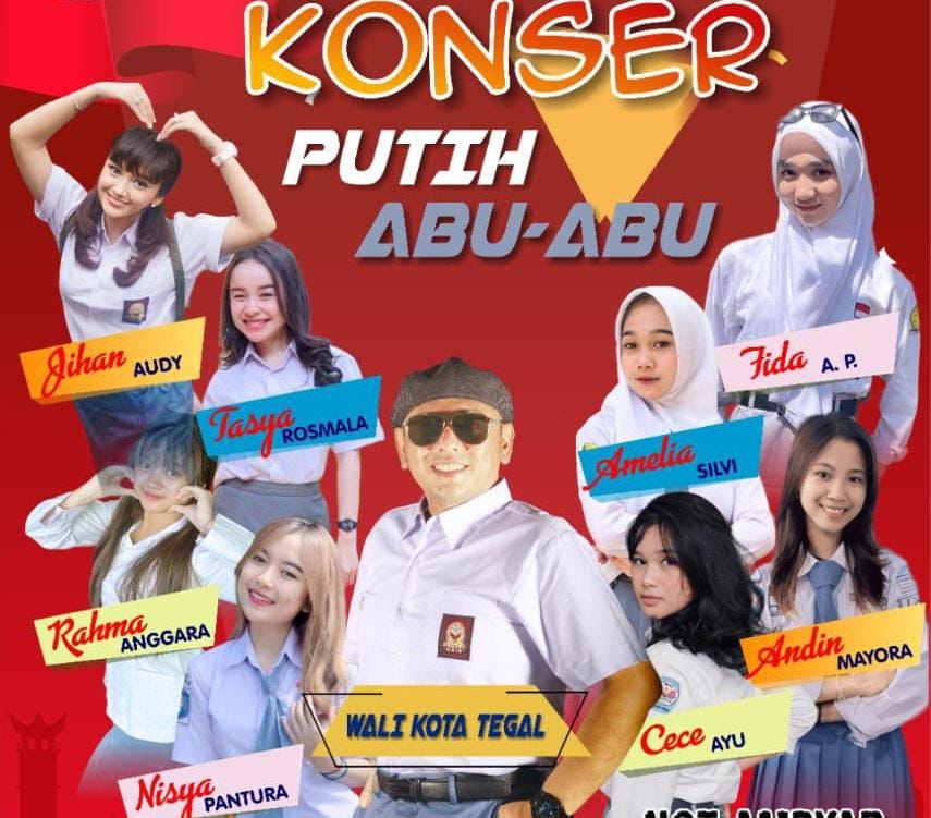 Walikota Tegal Amazing, Akan Kenakan Seragam SMA di Konser Putih Abu-abu