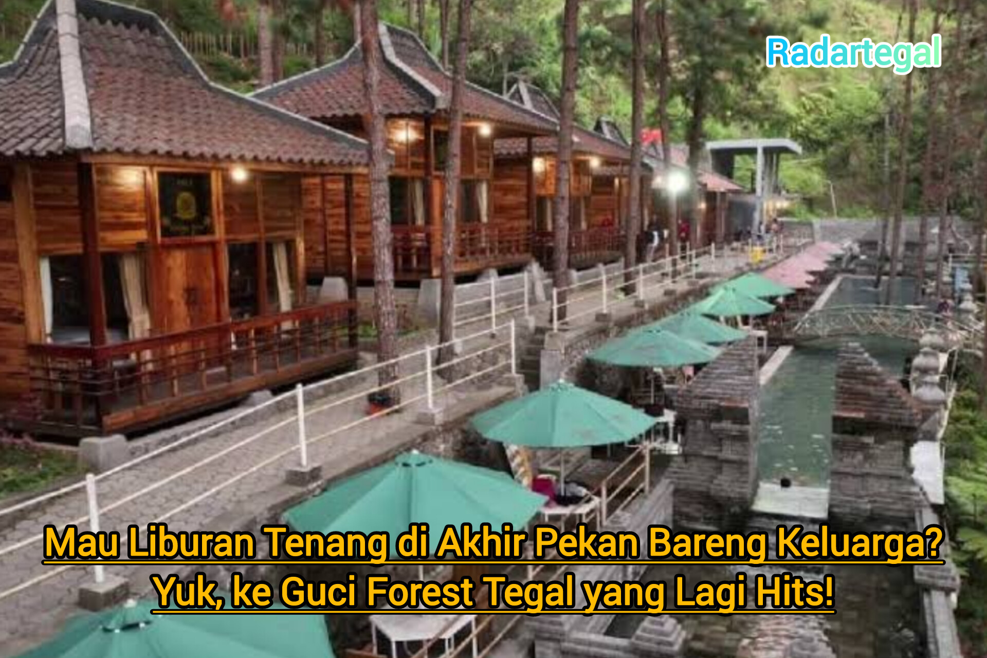 Mau Liburan Tenang di Akhir Pekan Bareng Keluarga? Yuk, ke Guci Forest Tegal yang Lagi Hits!