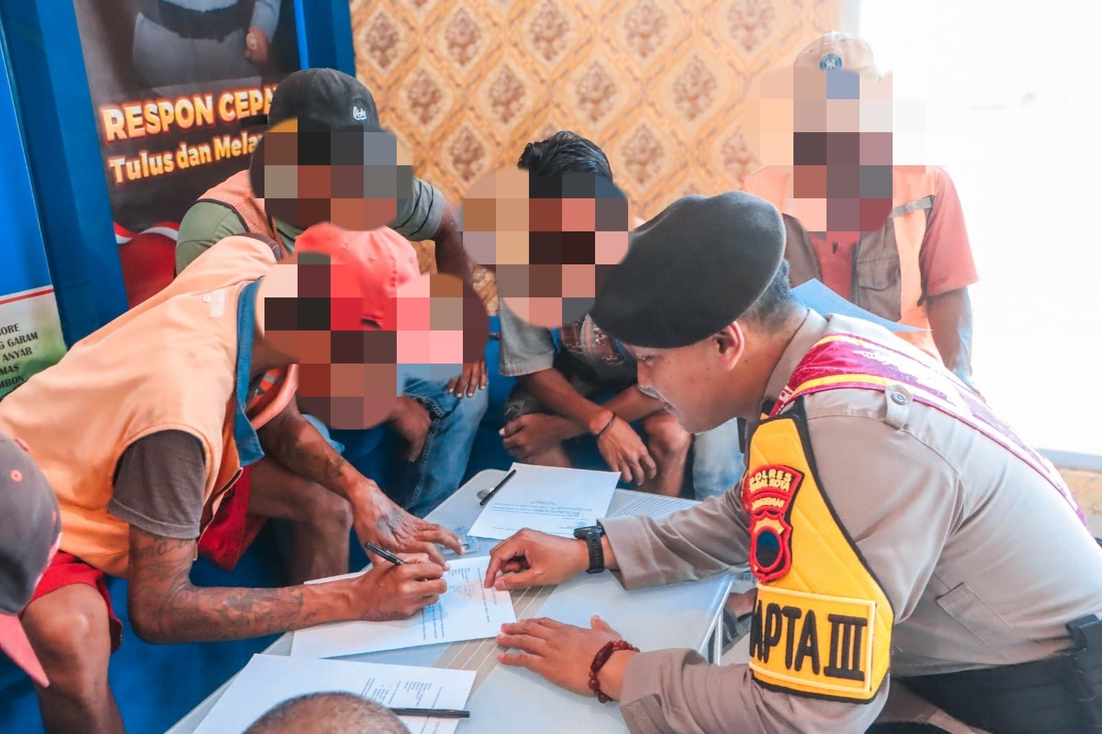 Polisi Gercep Amankan 7 Orang ‘Pak Ogah’ di Tegal yang Bikin Resah Pengendara