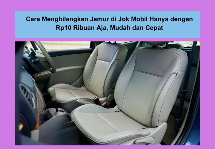 Hanya Rp10 Ribu, Begini Cara Menghilangkan Jamur di Jok Mobil Supaya Kinclong Lagi dengan Mudah