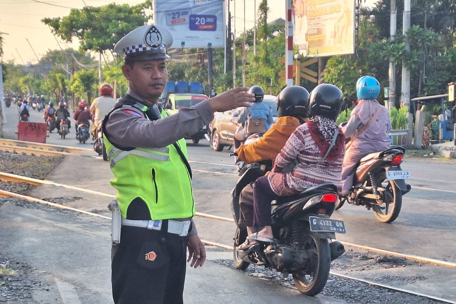 Polisi di Tegal Disebar di Sejumlah Titik Saat Pagi, Ternyata Ini Tujuannya