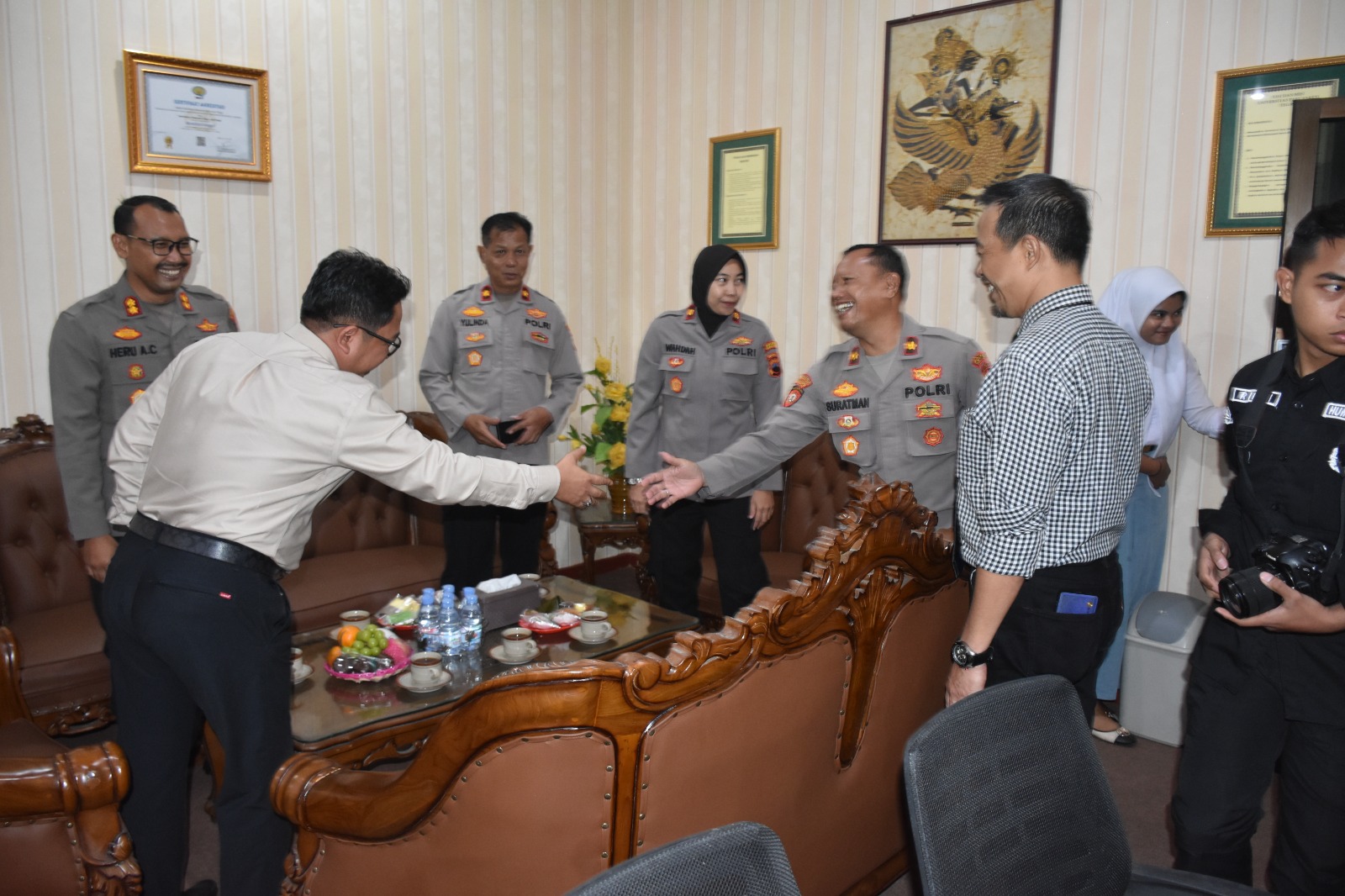 Bangun Sinergitas Berkelanjutan, Kapolresta Tegal Baru Kunjungi UPS