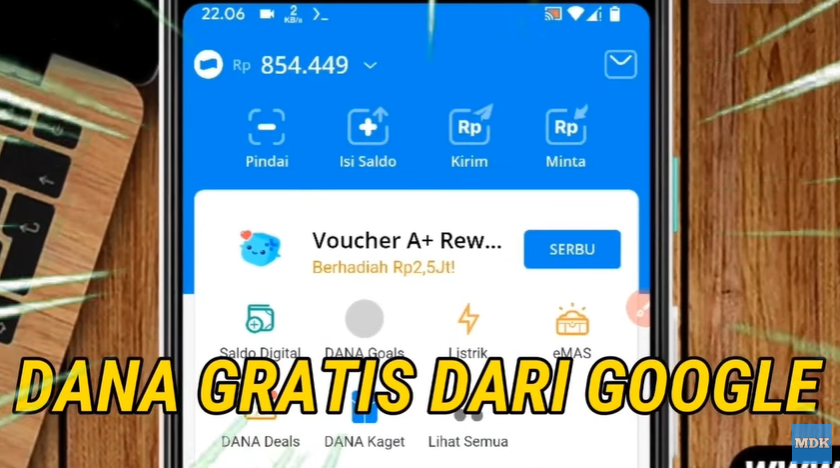 Saldo 5 Dollar sudah Bisa Ditarik dan Tanpa Aplikasi, Google Bagi-bagi Saldo Dana Gratis 2025