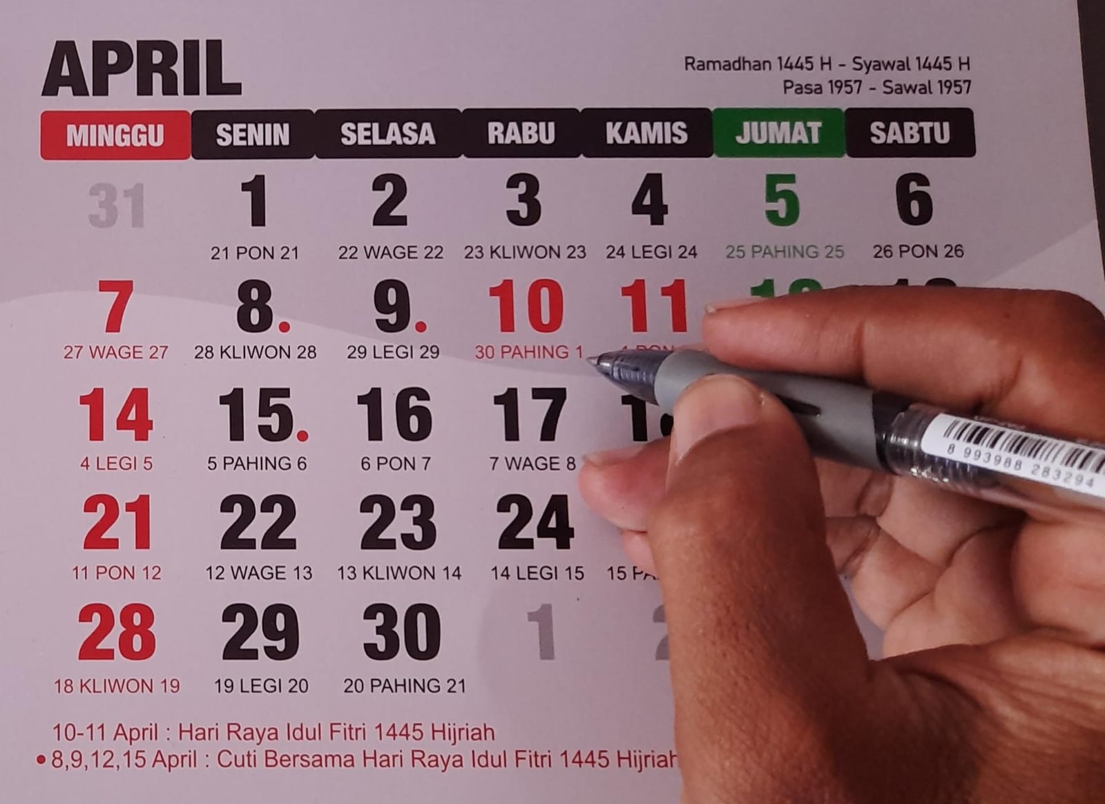 Jadwal Libur Nasional dan Cuti Bersama Hari Raya Idul Fitri 1445 H, Sampai Setengah Bulan