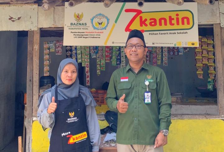Dapat Bantuan Modal, Kantin Sekolah di Kabupaten Tegal Diberdayakan BAZNAS 