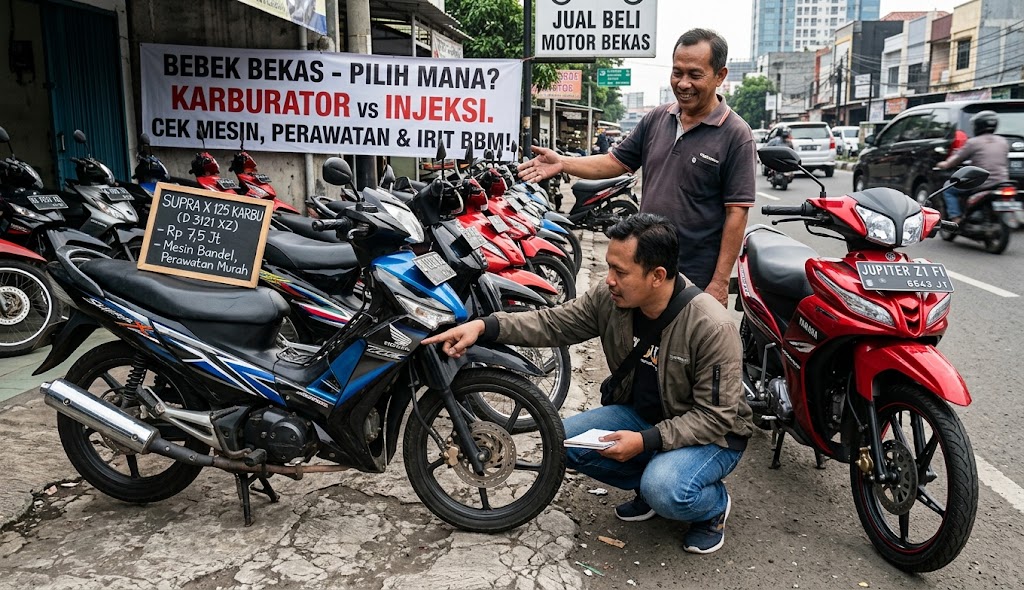 Karburator vs Injeksi pada Motor Bebek Bekas, Mana yang Minim Risiko Bikin Kantong Jebol?