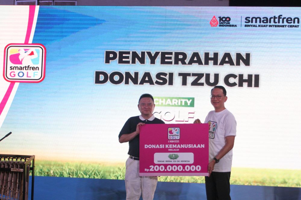 Smartfren 100% untuk Indonesia, Charity Golf Tournament 2024 Serahkan Donasi Rp200 Juta 