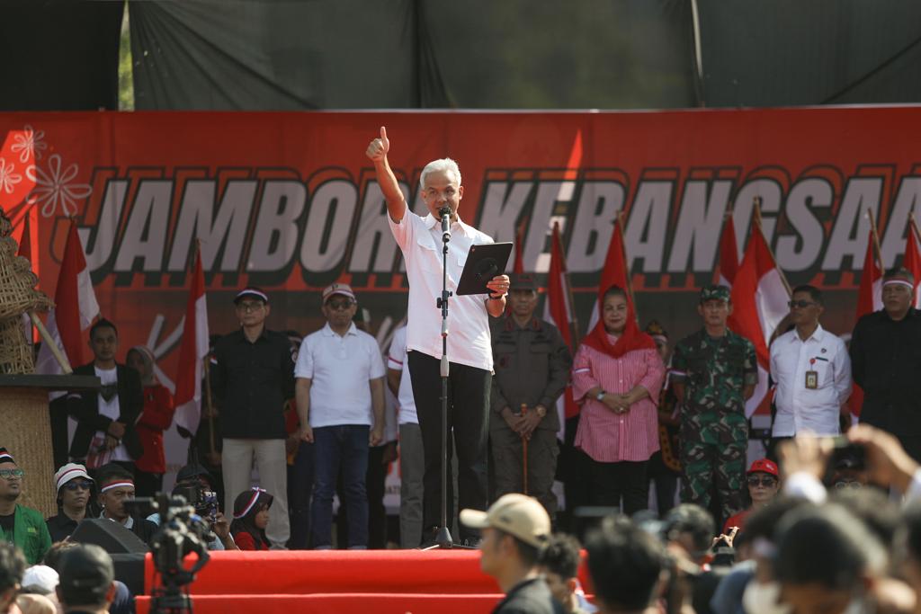 Jambore Kebangsaan Kawal Pemilu Damai 2024, Ganjar: Jateng Harus Jadi Contoh Pemilu Damai