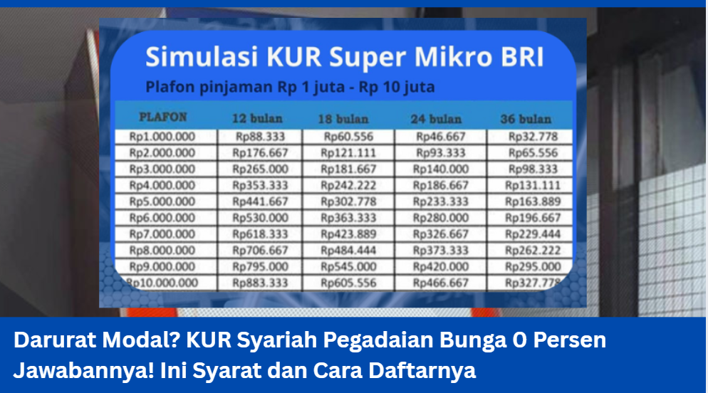 Takut Terjebak Cicilan? Ini Analisa dan Simulasi Angsuran KUR BRI 2025 untuk Berbagai Jenis Usaha!