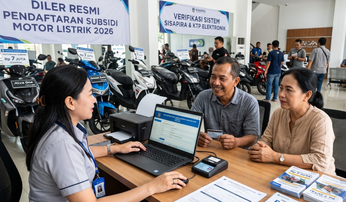 Aturan Subsidi Motor Listrik 2026: Rincian Besaran Potongan Harga & Alur Pendaftarannya