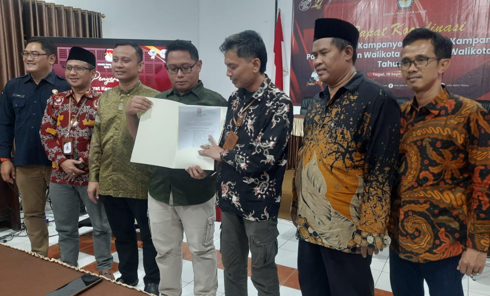 3 Paslon Walikota dan Wakil Walikota Tegal Pilkada 2024 Ditetapkan, 212.277 Pemilih di DPT Jadi 'Juri'