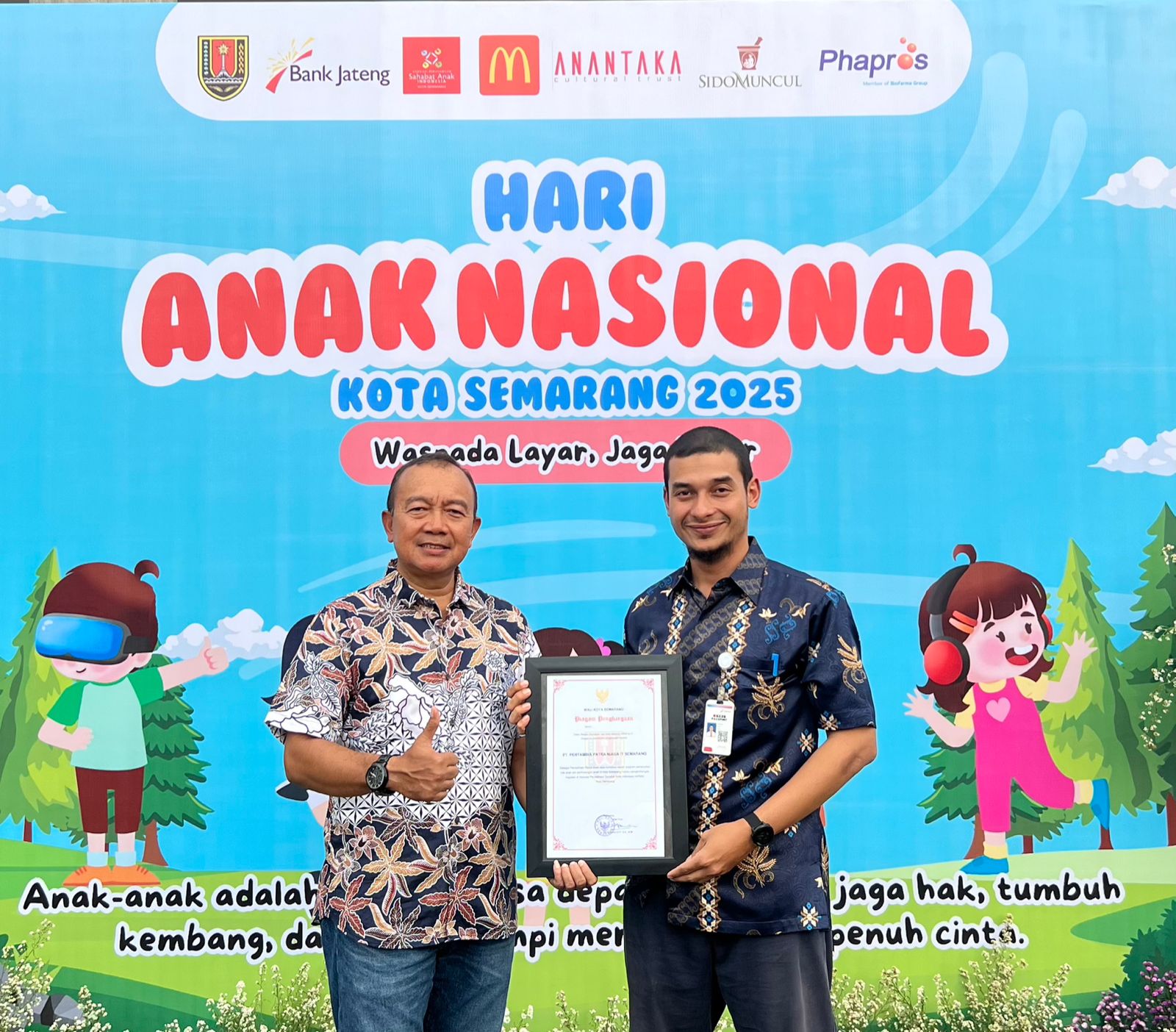 Pertamina Patra Niaga Integrated Terminal Semarang Raih Penghargaan ‘Sahabat Anak Terbaik’ 