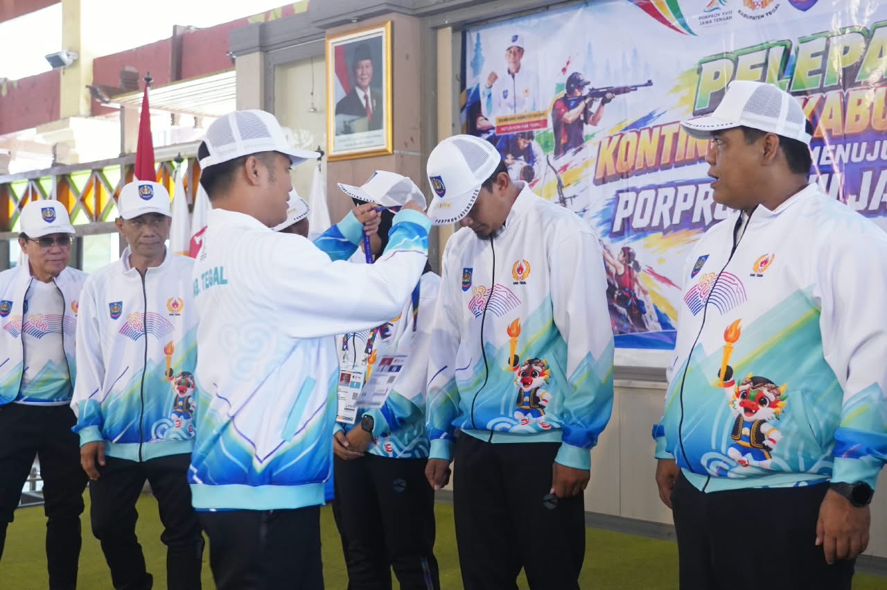Bupati Tegal Lepas Kontingen Porprov XVII Jateng