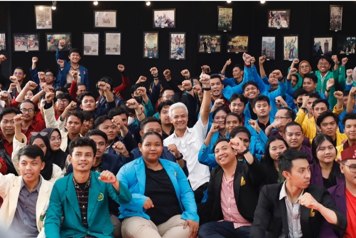 Aktivis 98 dan Mahasiswa 50 Perguruan Tinggi Dukung Ganjar Pranowo
