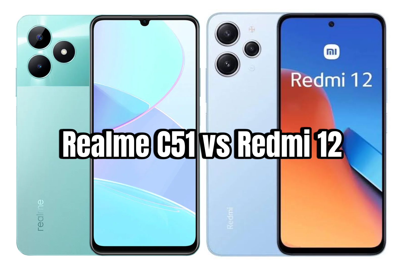 Perbandingan Realme C51 Vs Redmi 12, Smartphone Boba ini Cuma Selisih Rp400 Ribu